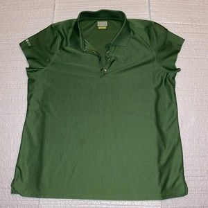 Ladies Izod PerfomX Golf Shirt XL Green